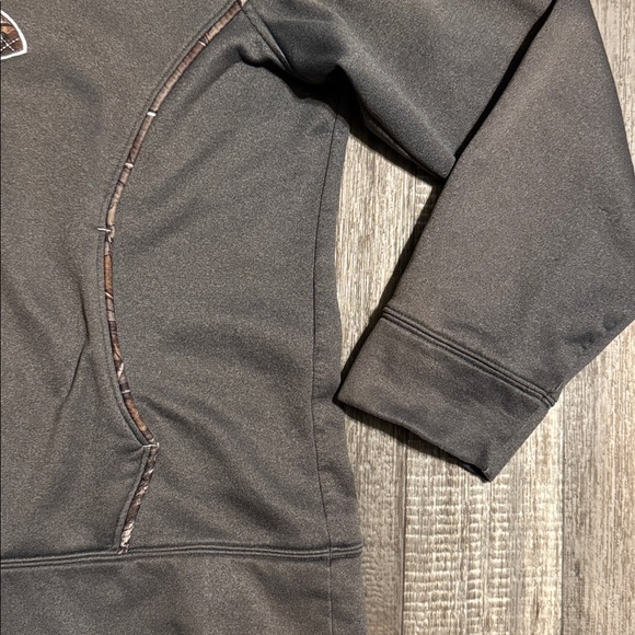 Under Armour Charcoal Hoodie with Camo Details-size 2XL - Picture 5 of 10